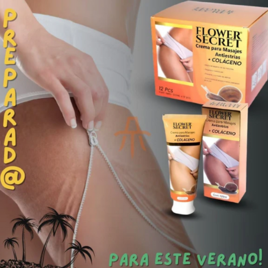 Crema Antiestrías Colágeno Para Masajes